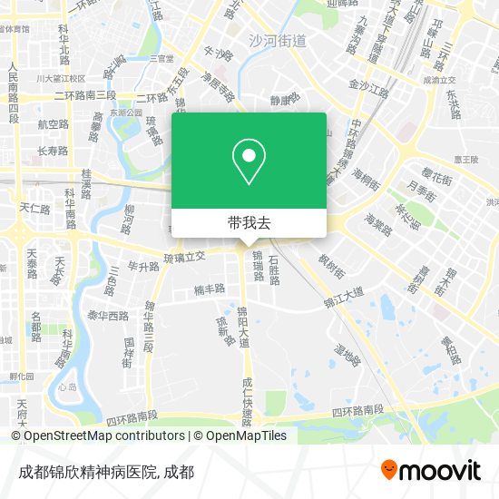 成都锦欣精神病医院地图