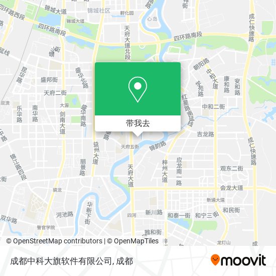 成都中科大旗软件有限公司地图