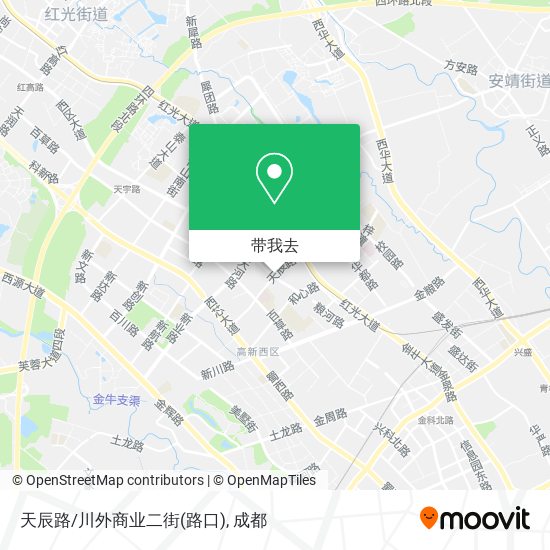 天辰路/川外商业二街(路口)地图