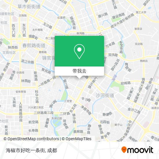 海椒市好吃一条街地图