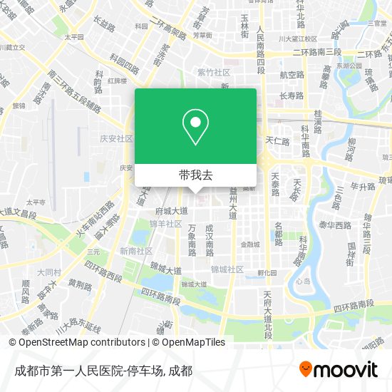 成都市第一人民医院-停车场地图