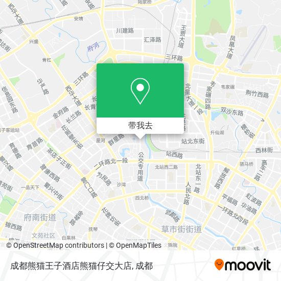 成都熊猫王子酒店熊猫仔交大店地图