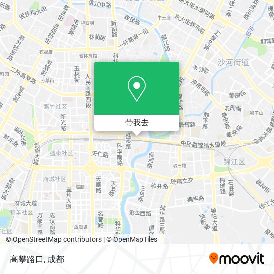 高攀路口地图