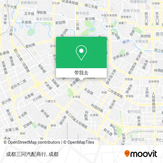 成都三问汽配商行地图
