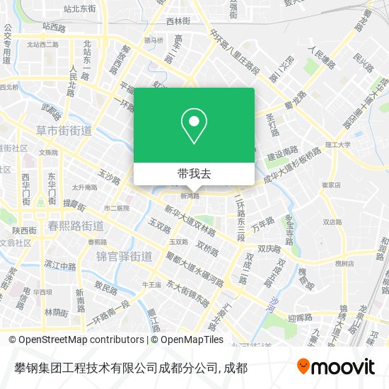 攀钢集团工程技术有限公司成都分公司地图