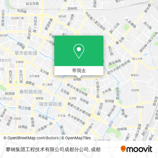 攀钢集团工程技术有限公司成都分公司地图