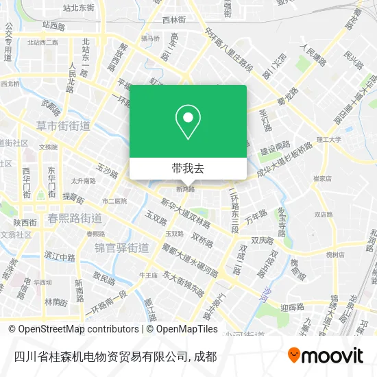 四川省桂森机电物资贸易有限公司地图