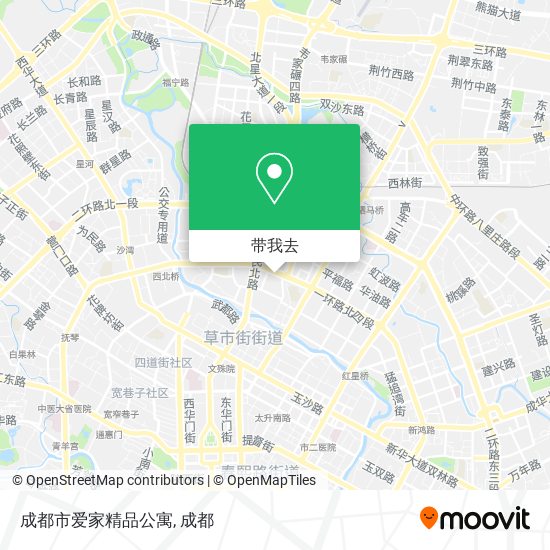 成都市爱家精品公寓地图