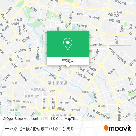 一环路北三段/北站东二路(路口)地图