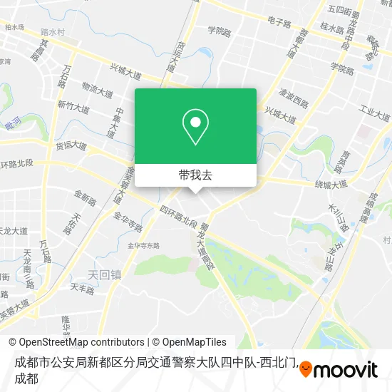 成都市公安局新都区分局交通警察大队四中队-西北门地图