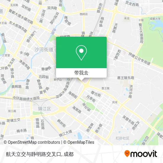 航天立交与静明路交叉口地图