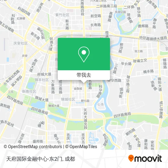 天府国际金融中心-东2门地图