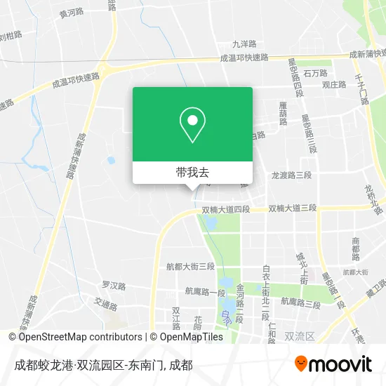 成都蛟龙港·双流园区-东南门地图