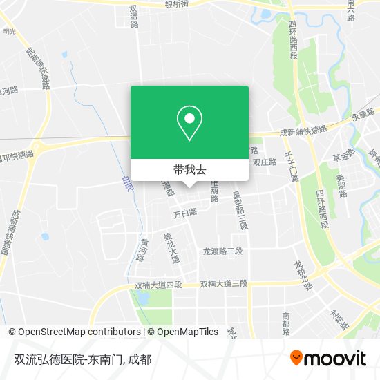 双流弘德医院-东南门地图