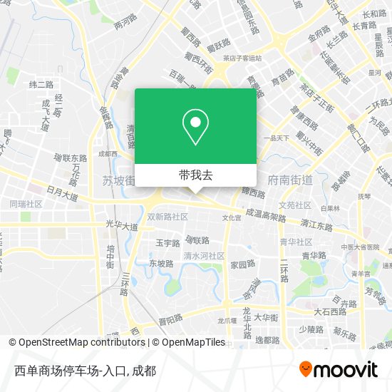 西单商场停车场-入口地图