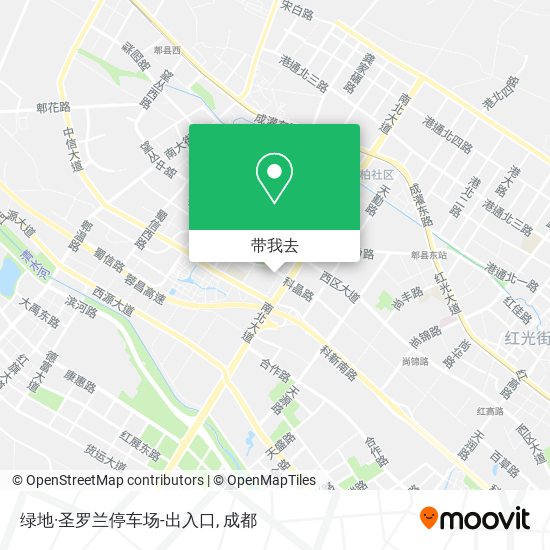 绿地·圣罗兰停车场-出入口地图