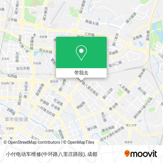 小付电动车维修(中环路八里庄路段)地图