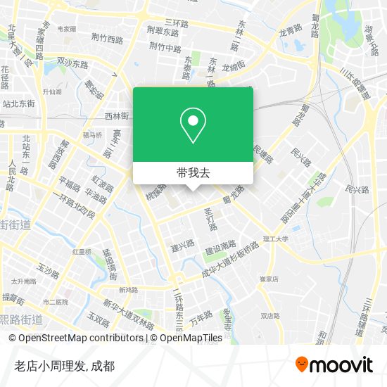 老店小周理发地图