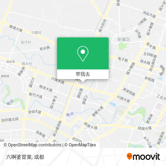 六啊婆冒菜地图