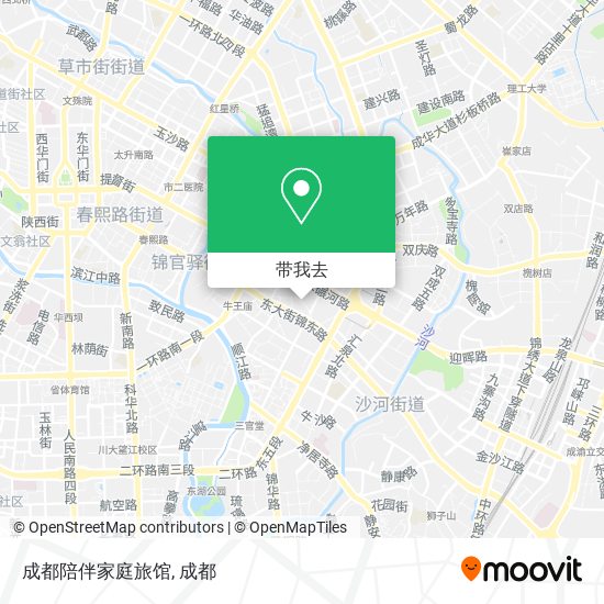 成都陪伴家庭旅馆地图