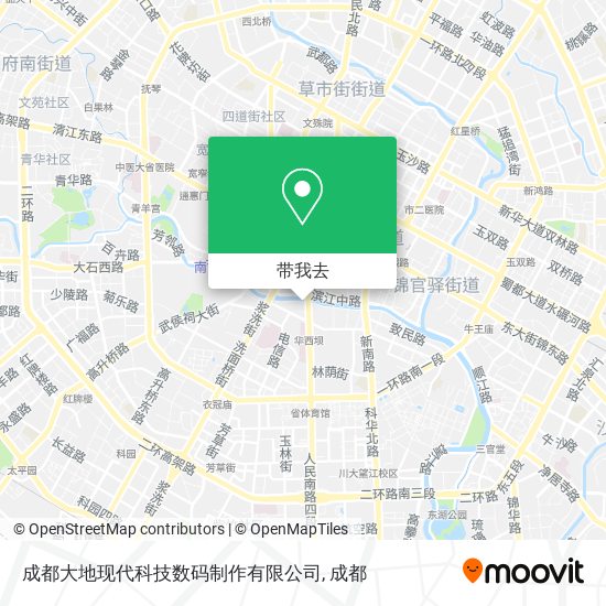 成都大地现代科技数码制作有限公司地图