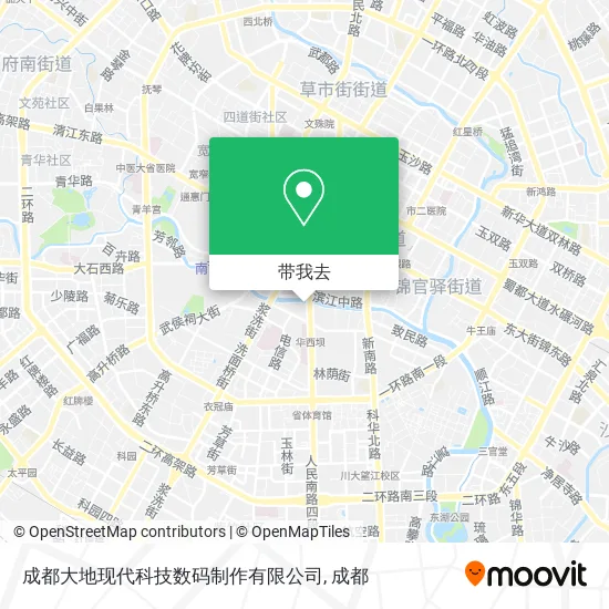 成都大地现代科技数码制作有限公司地图