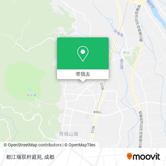 都江堰双杆庭苑地图