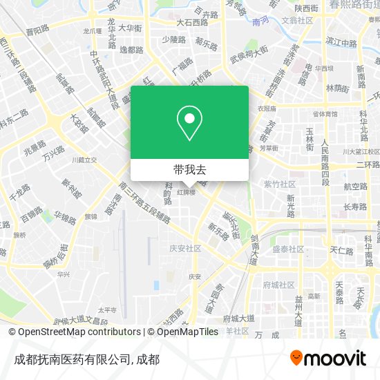 成都抚南医药有限公司地图