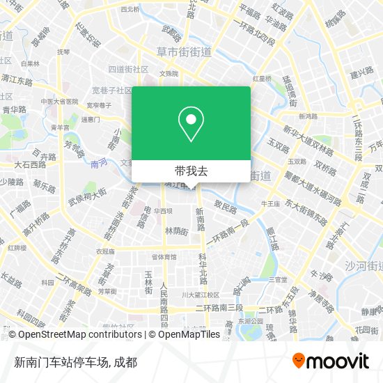新南门车站停车场地图