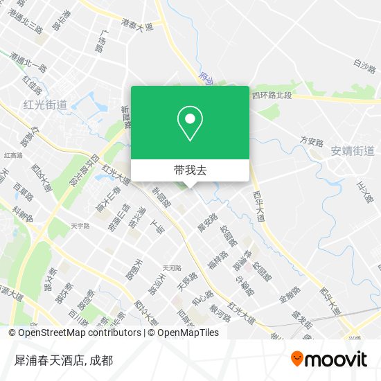 犀浦春天酒店地图