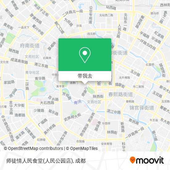 师徒情人民食堂(人民公园店)地图