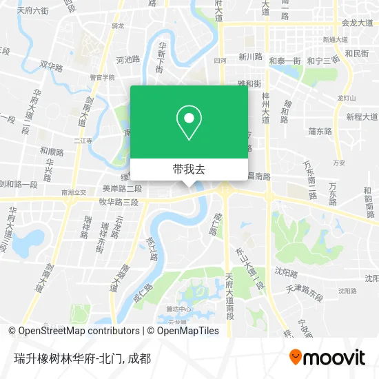 瑞升橡树林华府-北门地图