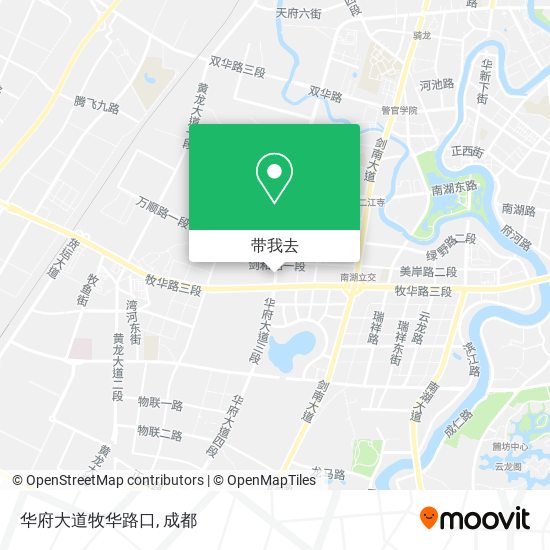 华府大道牧华路口地图