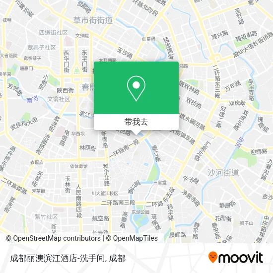 成都丽澳滨江酒店-洗手间地图