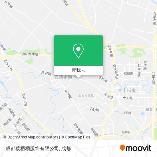 成都蔡梧桐服饰有限公司地图
