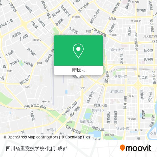 四川省重竞技学校-北门地图