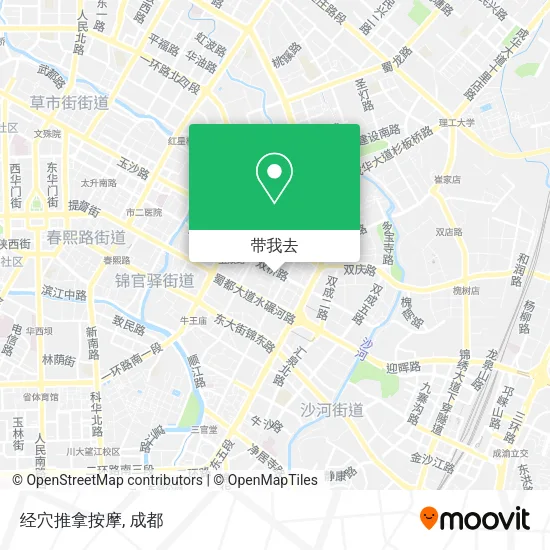 经穴推拿按摩地图