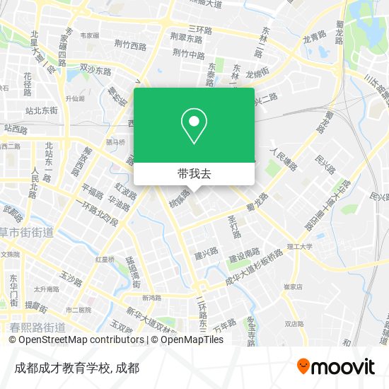 成都成才教育学校地图