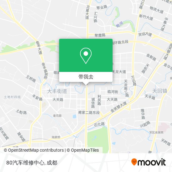 80汽车维修中心地图