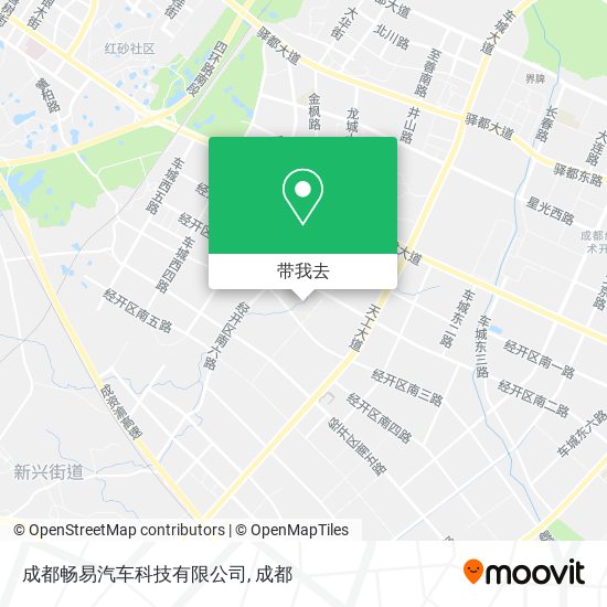 成都畅易汽车科技有限公司地图