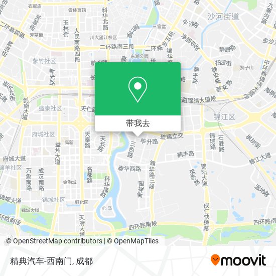精典汽车-西南门地图