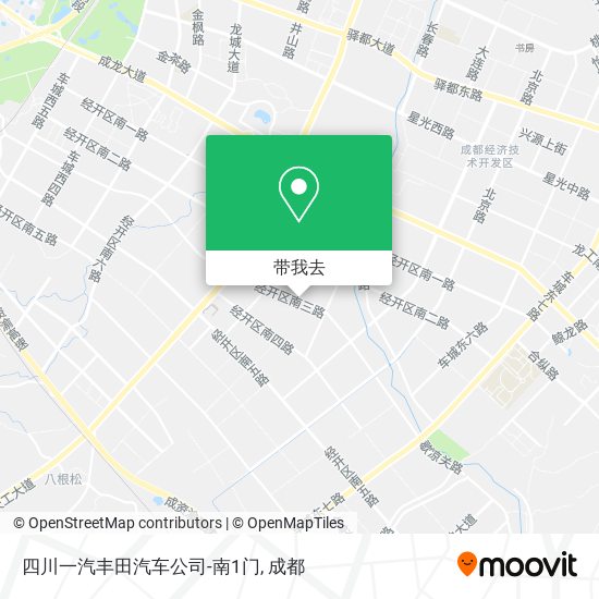 四川一汽丰田汽车公司-南1门地图