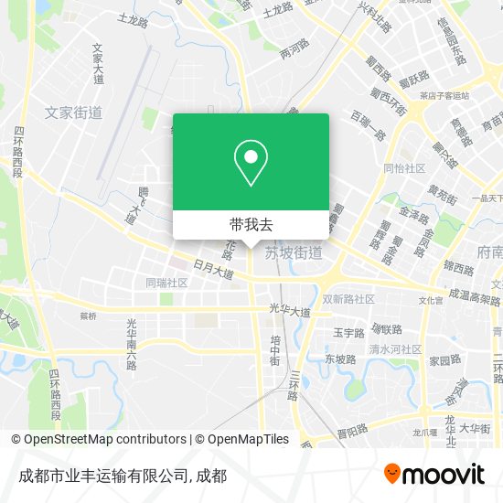 成都市业丰运输有限公司地图