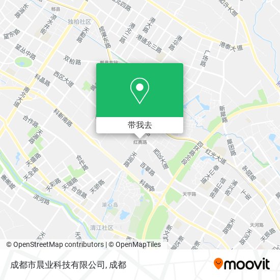 成都市晨业科技有限公司地图