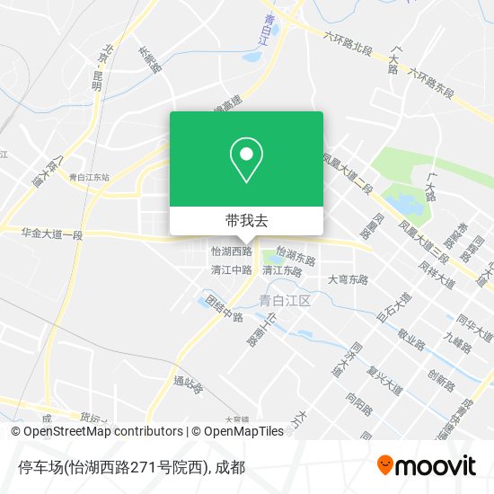 停车场(怡湖西路271号院西)地图