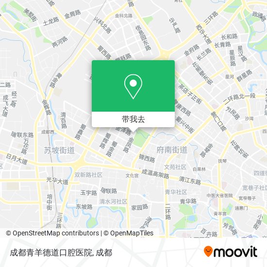 成都青羊德道口腔医院地图