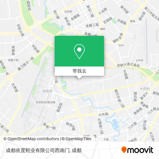 成都依度鞋业有限公司西南门地图
