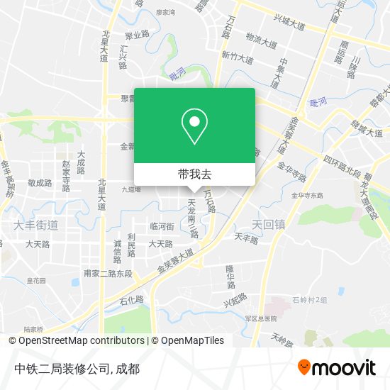 中铁二局装修公司地图