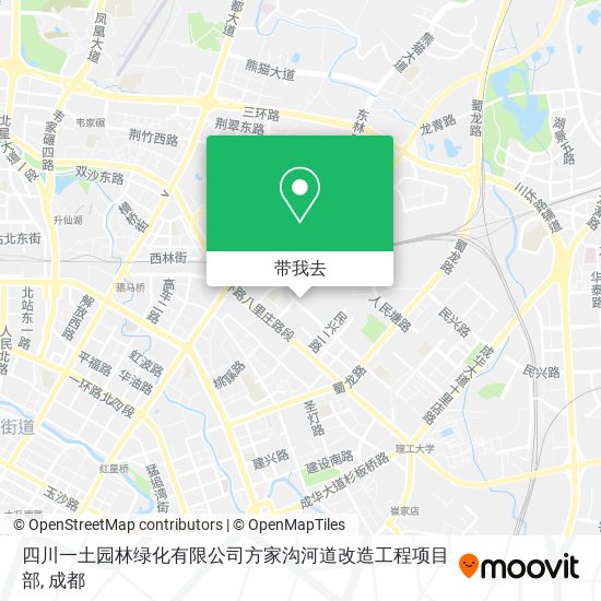 四川一土园林绿化有限公司方家沟河道改造工程项目部地图