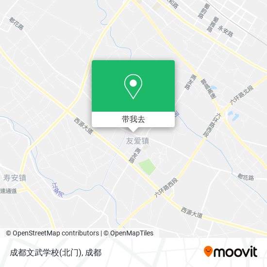 成都文武学校(北门)地图